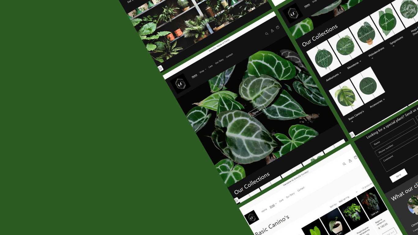 GrowCo website by Acorns Collect with a overview of what the website looks like
